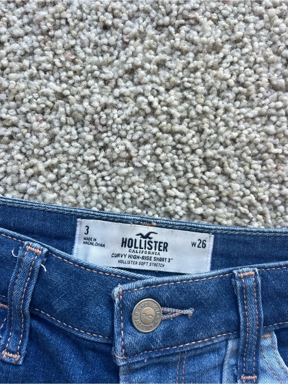 Hollister Denim Patchwork Shorts